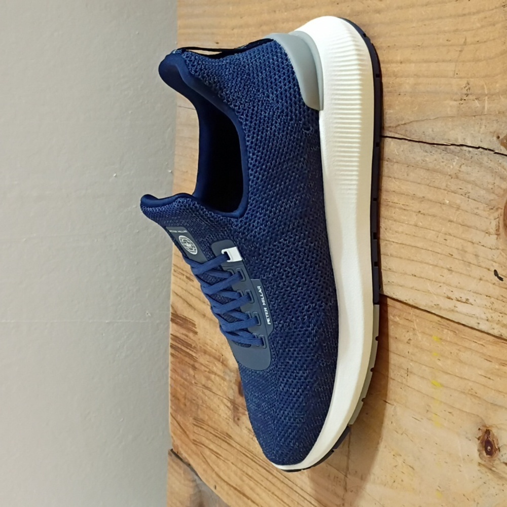 Peter Millar Navy Knit Hyperlight Apollo Sneaker … - image 7